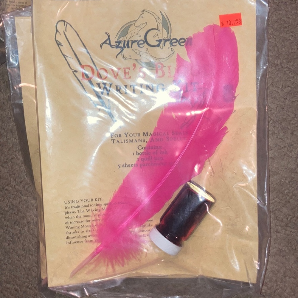 Doves blood writing kit